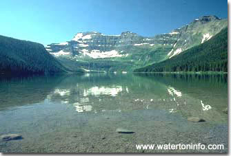Scenic Cameron Lake rests just outside the Waterton Lakes townsite.